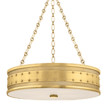 Hudson Valley Lighting | Gaines Chandelier - AGED BRASS White Cliff Studio Chandelier