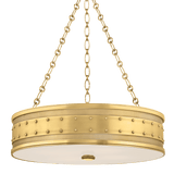 Hudson Valley Lighting | Gaines Chandelier - AGED BRASS White Cliff Studio Chandelier