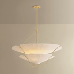 Hudson Valley Lighting | Gerhard Chandelier - AGED BRASS White Cliff Studio Chandelier