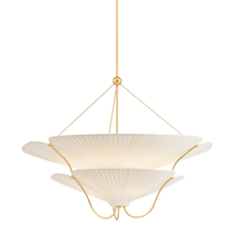 Hudson Valley Lighting | Gerhard Chandelier - AGED BRASS White Cliff Studio Chandelier