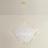 Hudson Valley Lighting | Gerhard Chandelier - AGED BRASS White Cliff Studio Chandelier