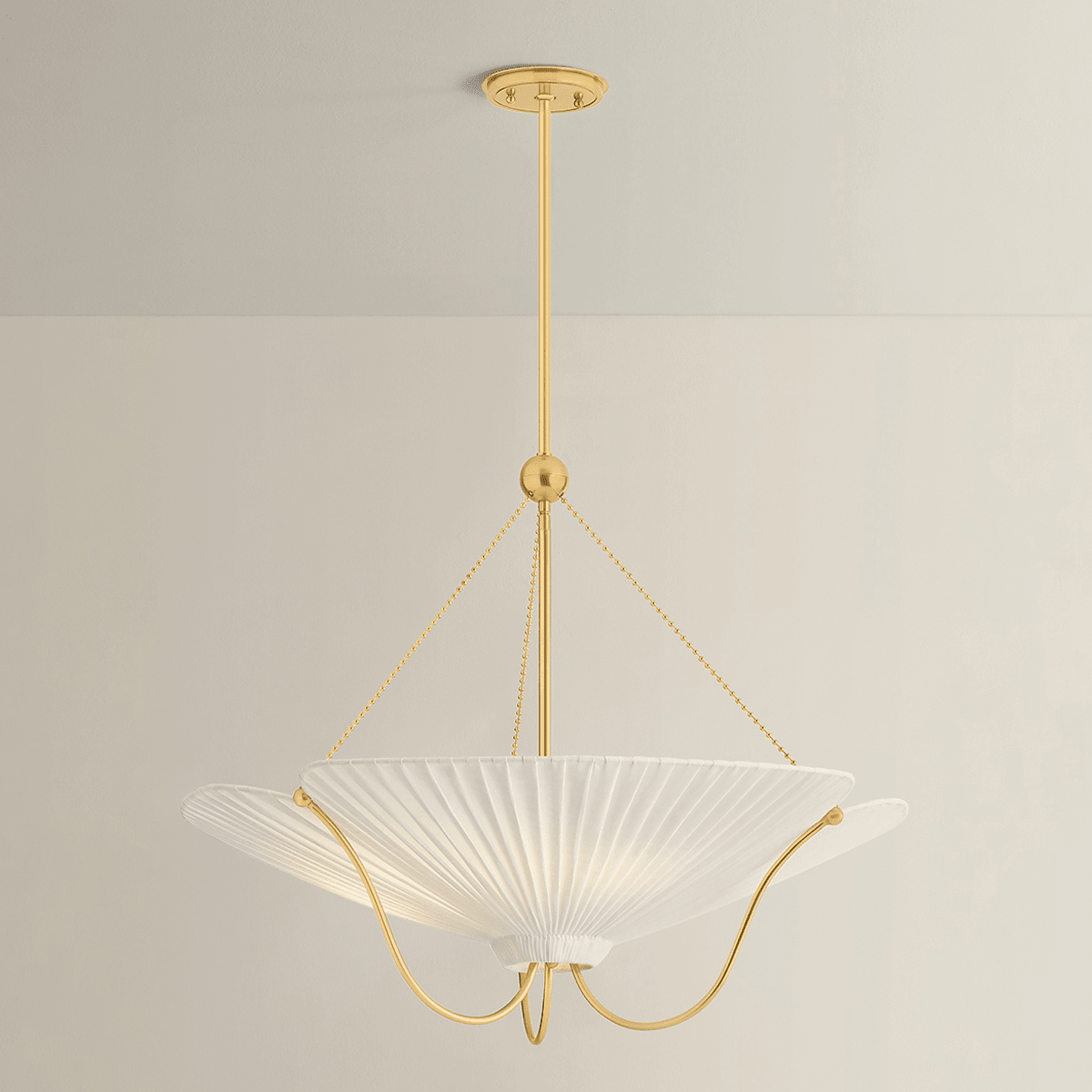 Hudson Valley Lighting | Gerhard Pendant - AGED BRASS White Cliff Studio Pendant