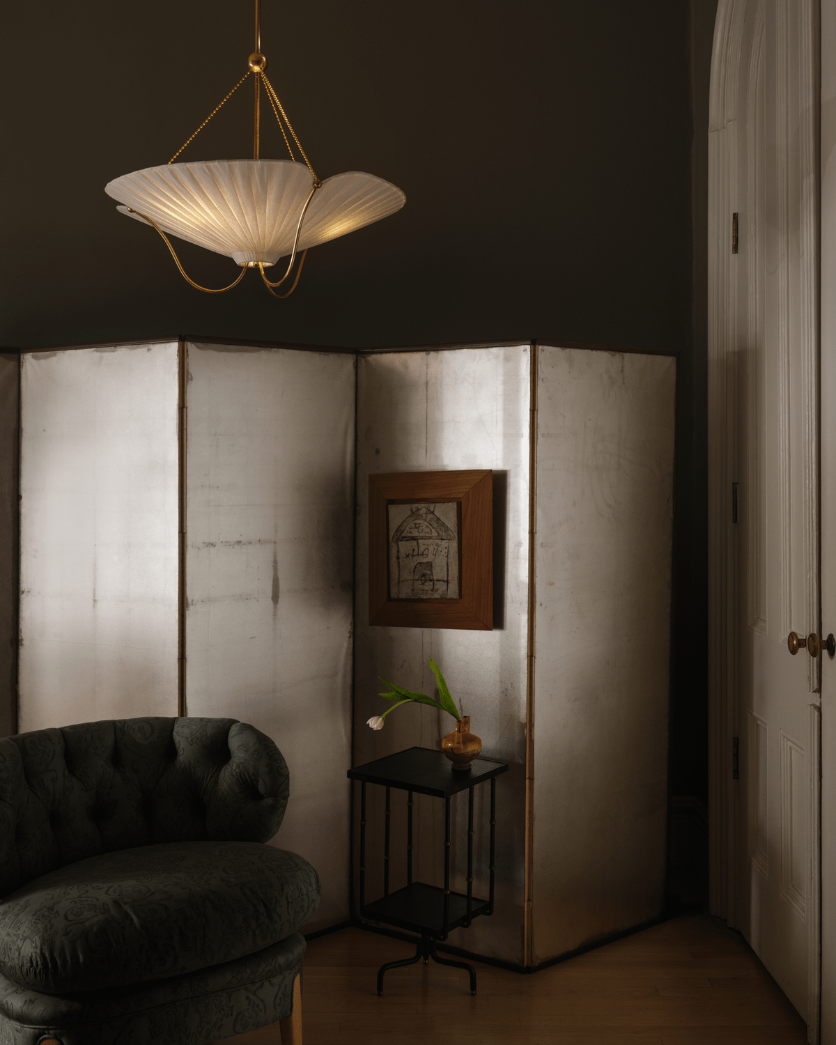 Hudson Valley Lighting | Gerhard Pendant - AGED BRASS White Cliff Studio Pendant