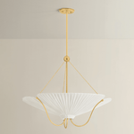 Hudson Valley Lighting | Gerhard Pendant - AGED BRASS White Cliff Studio Pendant