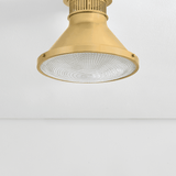 Hudson Valley Lighting | Highclere Flush Mount - AGED BRASS White Cliff Studio Flush Mount