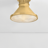 Hudson Valley Lighting | Highclere Flush Mount - AGED BRASS White Cliff Studio Flush Mount