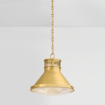 Hudson Valley Lighting | Highclere Pendant - AGED BRASS White Cliff Studio Pendant