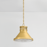 Hudson Valley Lighting | Highclere Pendant - AGED BRASS White Cliff Studio Pendant