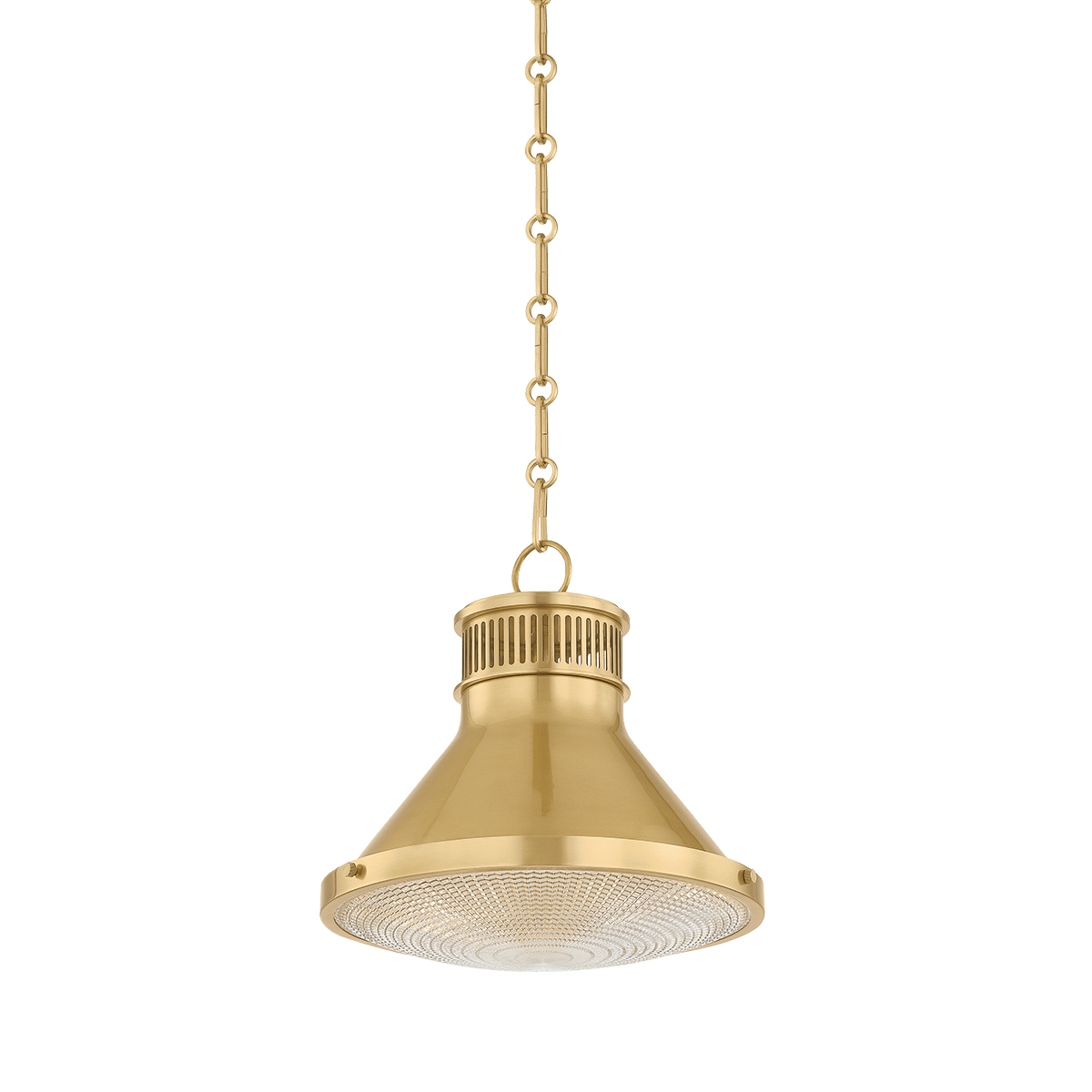 Hudson Valley Lighting | Highclere Pendant - AGED BRASS White Cliff Studio Pendant