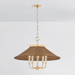 Hudson Valley Lighting | Kensington Chandelier - AGED BRASS White Cliff Studio Chandelier