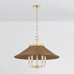 Hudson Valley Lighting | Kensington Chandelier - AGED BRASS White Cliff Studio Chandelier