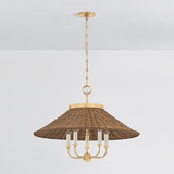 Hudson Valley Lighting | Kensington Chandelier - AGED BRASS White Cliff Studio Chandelier