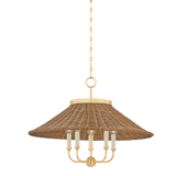 Hudson Valley Lighting | Kensington Chandelier - AGED BRASS White Cliff Studio Chandelier