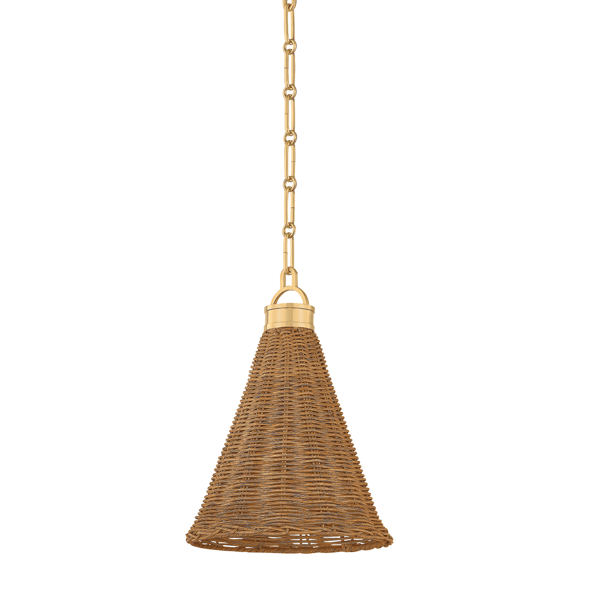 Hudson Valley Lighting | Kensington Pendant - AGED BRASS White Cliff Studio Pendant