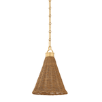 Hudson Valley Lighting | Kensington Pendant - AGED BRASS White Cliff Studio Pendant