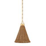 Hudson Valley Lighting | Kensington Pendant - AGED BRASS White Cliff Studio Pendant