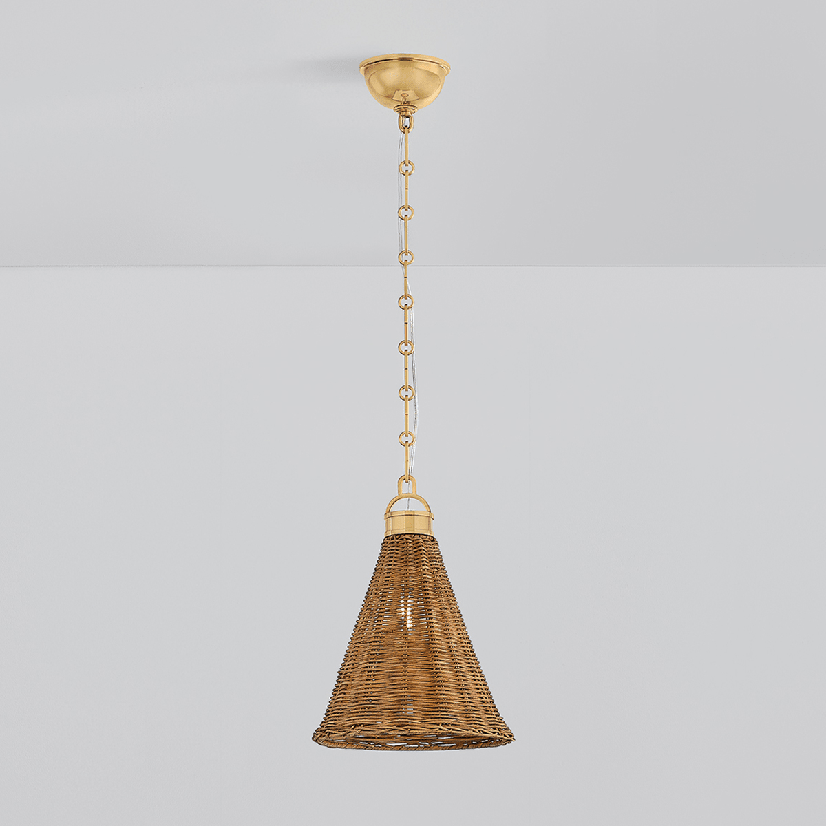 Hudson Valley Lighting | Kensington Pendant - AGED BRASS White Cliff Studio Pendant