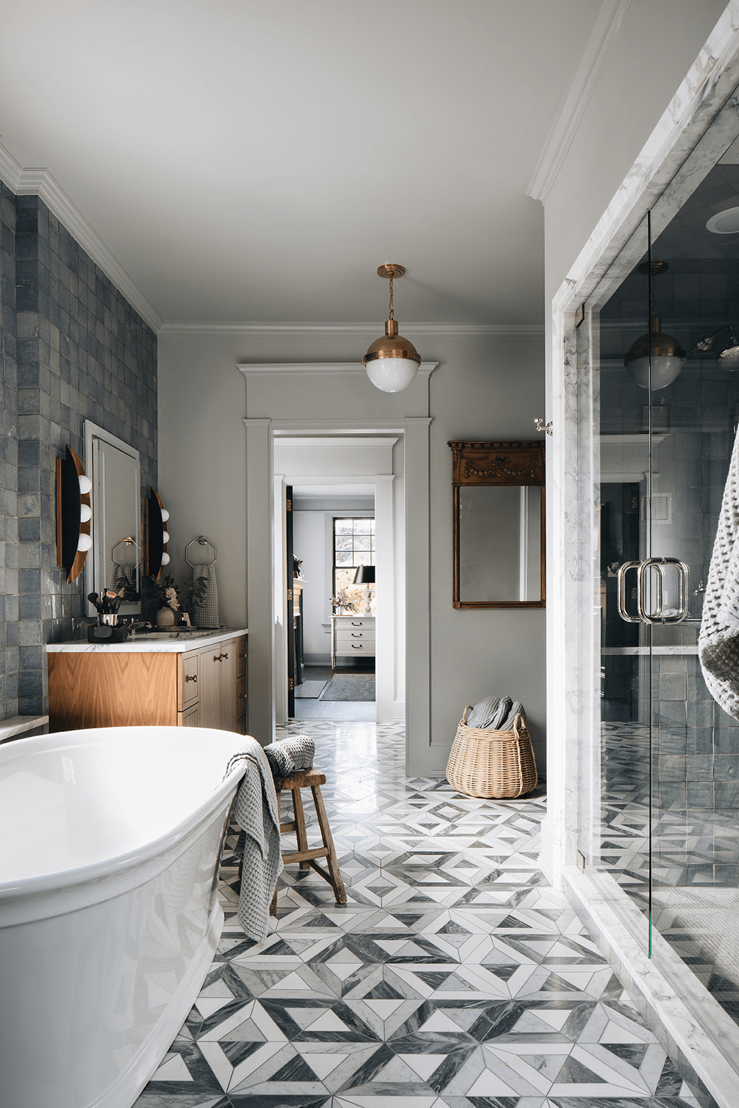 Hudson Valley Lighting | Lambert Pendant - AGED BRASS White Cliff Studio Pendant