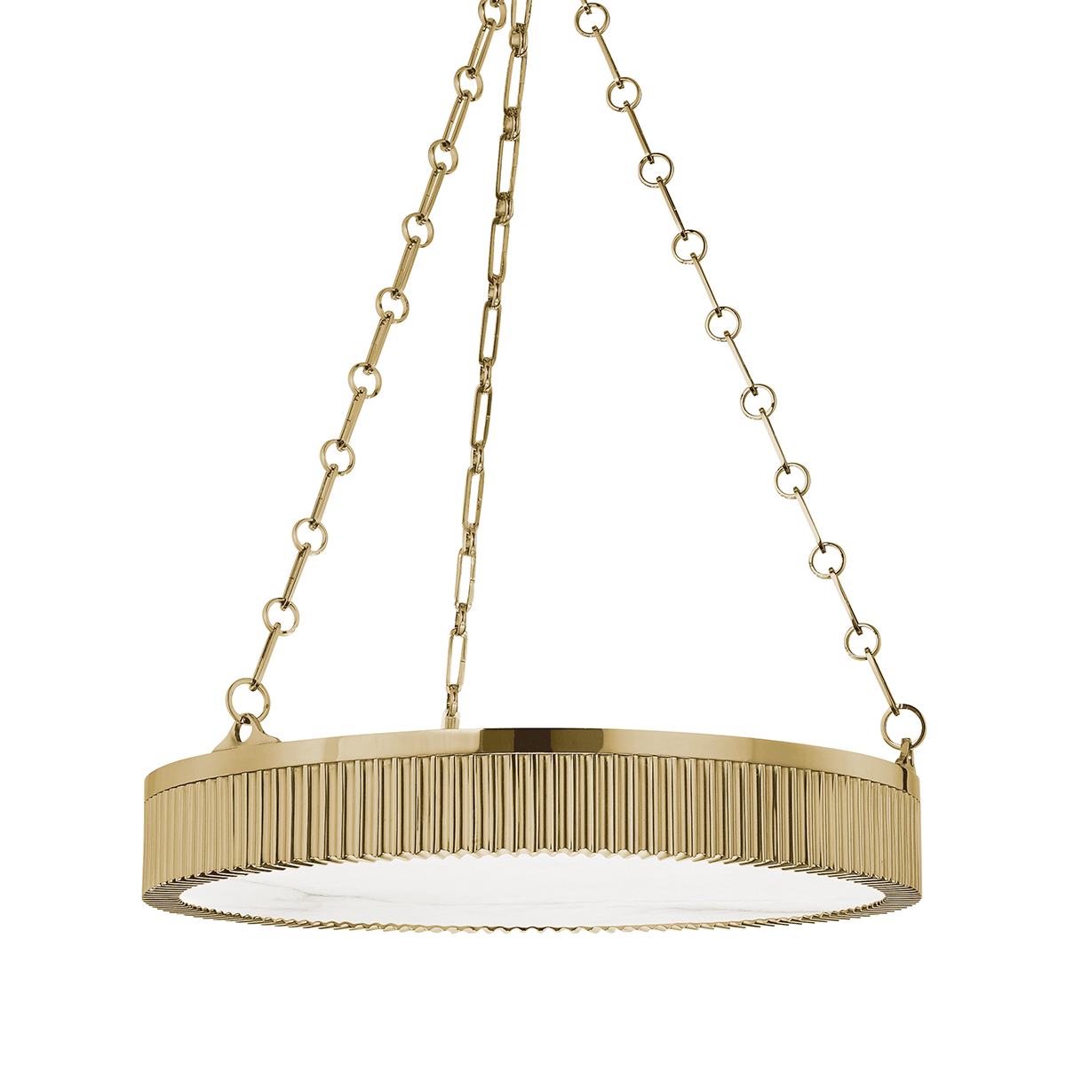 Hudson Valley Lighting | Lynden Chandelier - AGED BRASS White Cliff Studio Chandelier