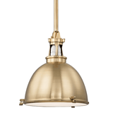 Hudson Valley Lighting | Massena Pendant - AGED BRASS White Cliff Studio Pendant