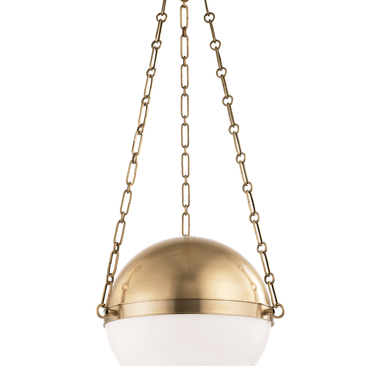 Hudson Valley Lighting | Sphere No.2 Pendant - AGED BRASS White Cliff Studio Pendant