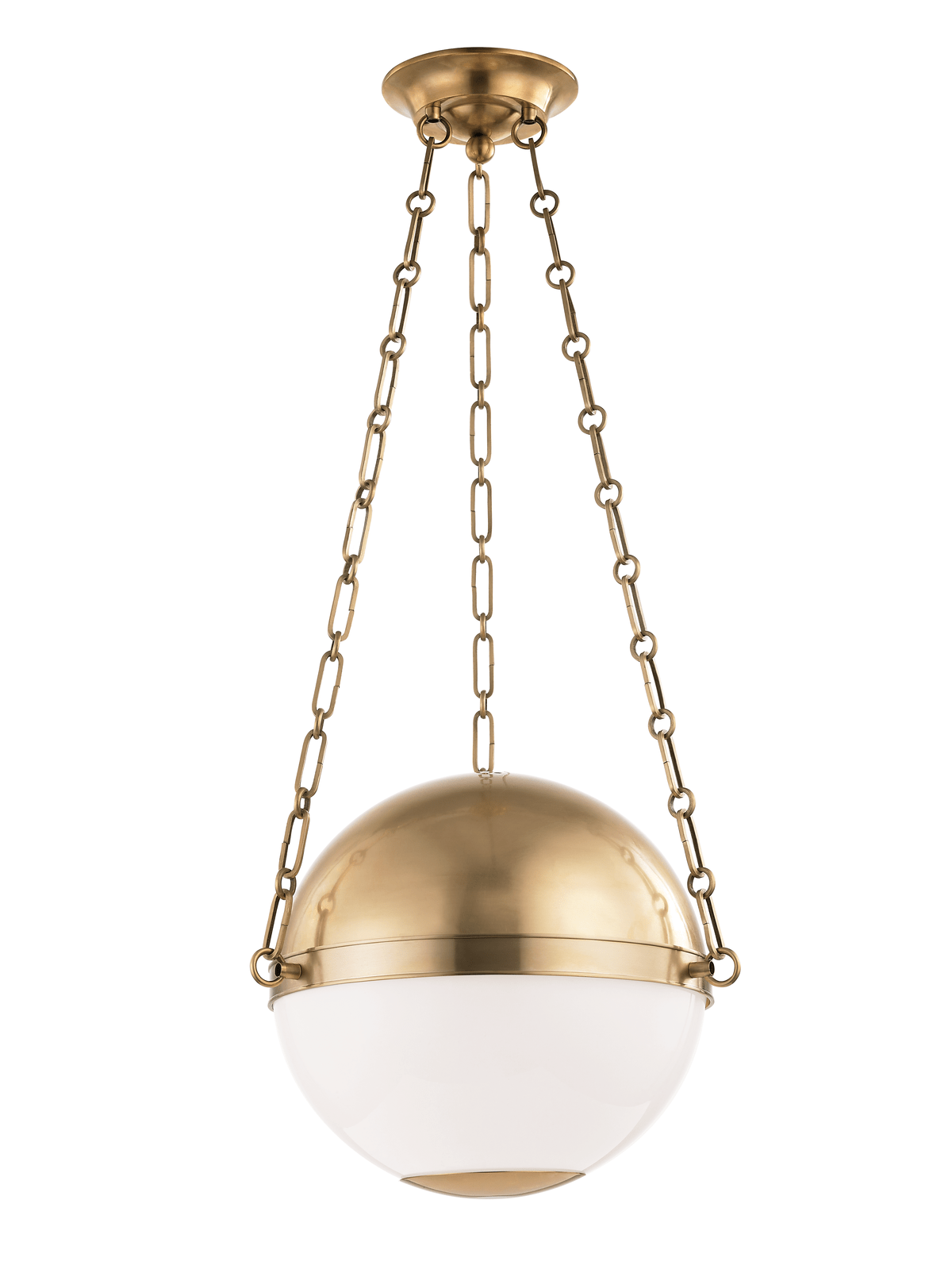 Hudson Valley Lighting | Sphere No.2 Pendant - AGED BRASS White Cliff Studio Pendant