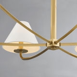 Hudson Valley Lighting | Stacey Chandelier - AGED BRASS White Cliff Studio Chandelier