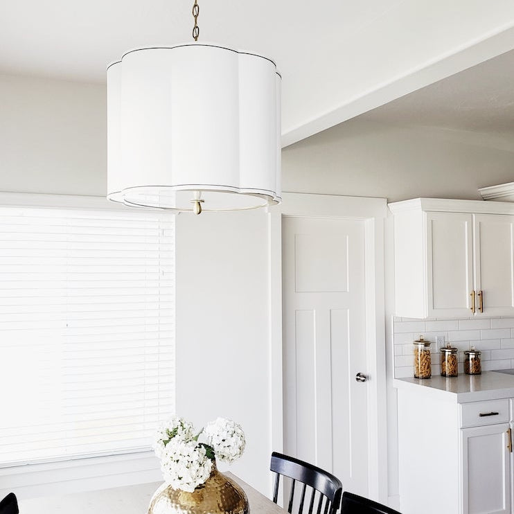 Hudson Valley Lighting | Sydney Chandelier in Polished Nickel White Cliff Studio Chandeliers