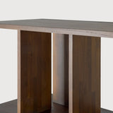 Irregular rack - varnished teak - brown White Cliff Studio Wall Shelf