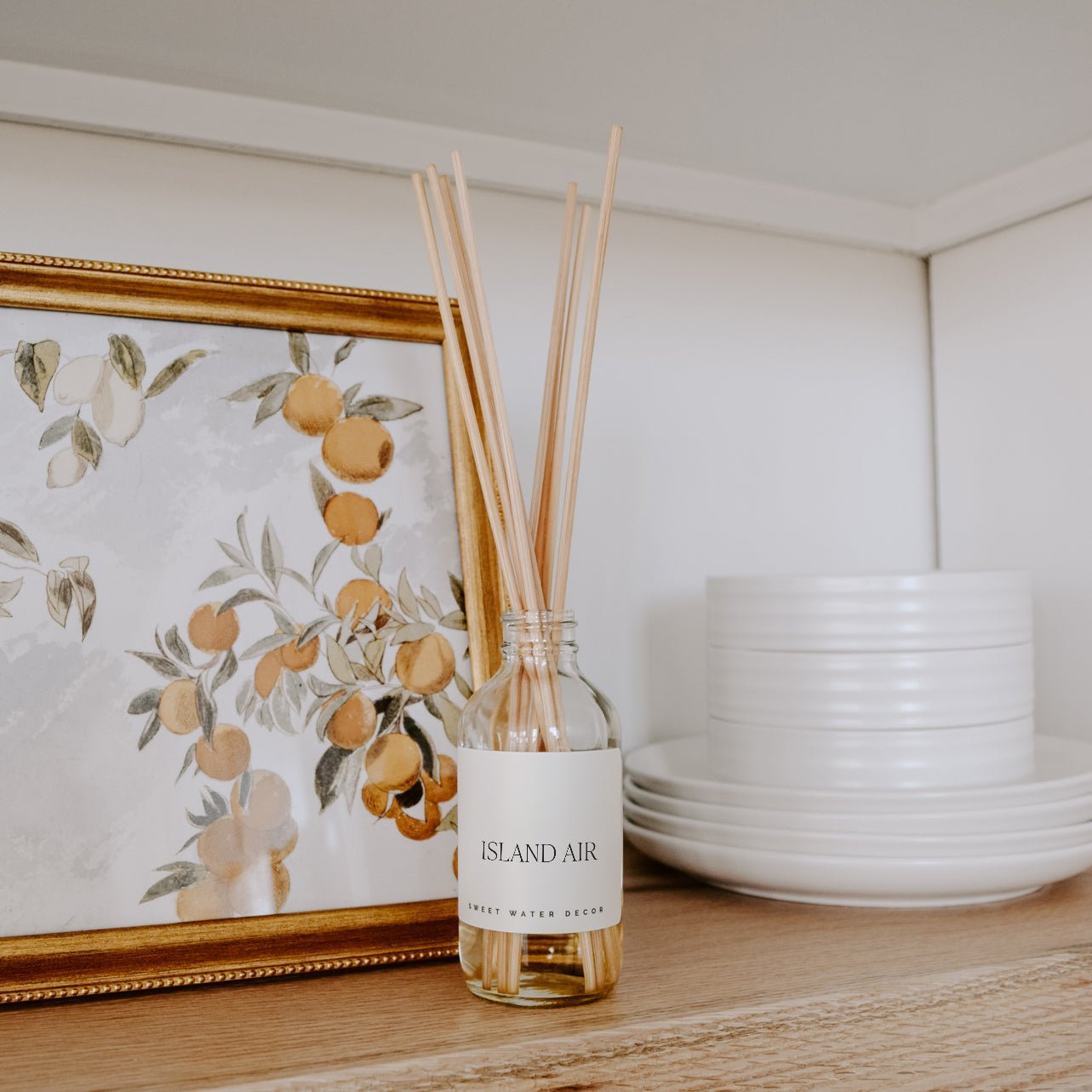 Island Air Clear Reed Diffuser White Cliff Studio Reed Diffusers