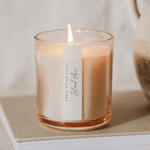 Island Air Soy Candle - Tinted Glass Jar - 12 oz White Cliff Studio Candles and Candle Accessories