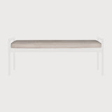Jack bench cushion - Carbone leather White Cliff Studio Bench / Dining Bench