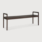 Jack bench frame - varnished mahogany - dark brown White Cliff Studio Bench / Dining Bench