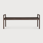 Jack bench frame - varnished mahogany - dark brown White Cliff Studio Bench / Dining Bench