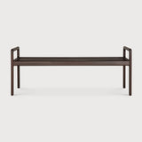Jack bench frame - varnished mahogany - dark brown White Cliff Studio Bench / Dining Bench