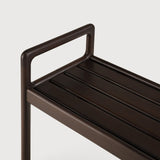 Jack bench frame - varnished mahogany - dark brown White Cliff Studio Bench / Dining Bench