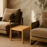 Jack Indoor / Outdoor Teak Side Table White Cliff Studio Outdoor Side Table