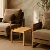 Jack Indoor / Outdoor Teak Side Table White Cliff Studio Outdoor Side Table