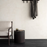 Jack lounge chair - varnished mahogany - dark brown - Ivory fabric White Cliff Studio Lounge Chair