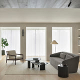 Jack lounge chair - varnished mahogany - dark brown - Ivory fabric White Cliff Studio Lounge Chair