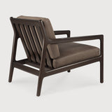 Jack lounge chair - varnished mahogany - dark brown - Terra nubuck leather White Cliff Studio Lounge Chair
