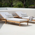 Jack outdoor adjustable lounger cushion - Natural fabric White Cliff Studio Outdoor Cushion