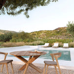 Jack outdoor adjustable lounger cushion - Off White fabric White Cliff Studio Outdoor Cushion