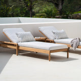Jack outdoor adjustable lounger cushion - Off White fabric White Cliff Studio Outdoor Cushion