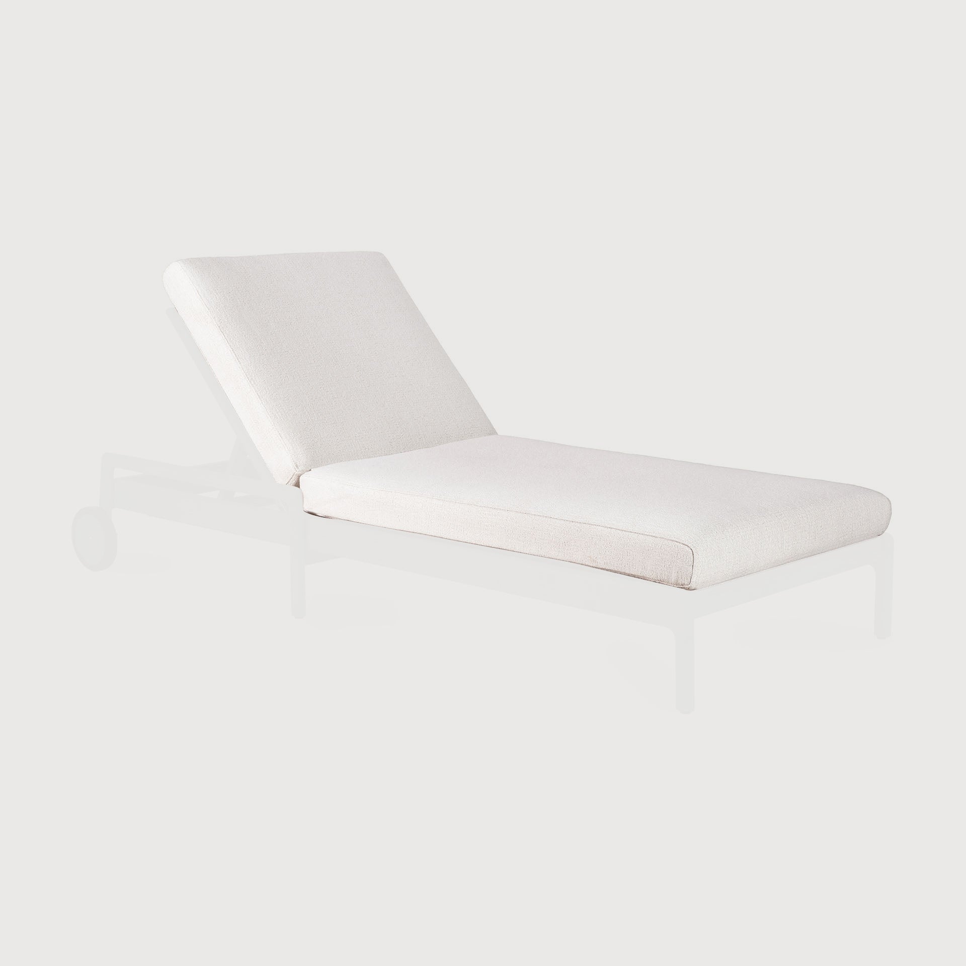 Jack outdoor adjustable lounger cushion - Off White fabric White Cliff Studio Outdoor Cushion