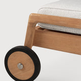 Jack outdoor adjustable lounger cushion - Off White fabric White Cliff Studio Outdoor Cushion