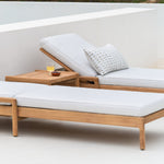 Jack outdoor adjustable lounger cushion - Off White fabric White Cliff Studio Outdoor Cushion