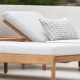 Jack outdoor adjustable lounger cushion - Off White fabric White Cliff Studio Outdoor Cushion