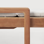 Jack outdoor adjustable lounger frame - teak White Cliff Studio Outdoor Chaise