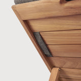 Jack outdoor adjustable lounger frame - teak White Cliff Studio Outdoor Chaise